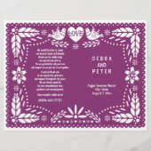 パペル・ピカドパープル結婚のフィエスタ折り畳みプログラム (正面)