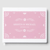 パペル・ピカドメ結婚キシカンのゲストブック、ラベンダー ゲストブック (正面)