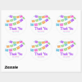 パペル・ピカド結婚のラベルに感謝 ラウンドシール (シート)