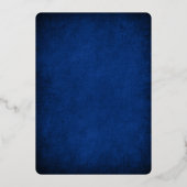 パペル・ピカド結婚ネイビー 箔招待状 (裏面)