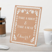 パペル・ピカド「ショットを撮る」バーメキシカンフィエスタサイン 台座サイン (インサイチュ)