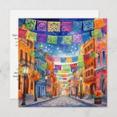 パペル・ピカド・ショーケース「Dia de los Muertos」 招待状 (正面/裏面)