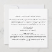 パペル・ピカド・ショーケース「Dia de los Muertos」 招待状 (裏面)
