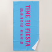 パペル ピカド ファン フィエスタ ビーチタオル (正面)