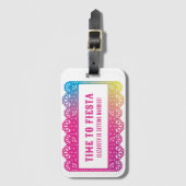 パペル ピカド ファン フィエスタ ラゲッジタグ (正面縦)