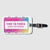 パペル ピカド ファン フィエスタ ラゲッジタグ (正面横)