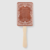 パペル・ピカド・ボダ メキシコ風土陶器 ウェディング ハンドファン (裏面)