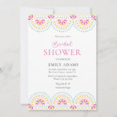 パペル ピカド メキシカン ビバ ラ ノビア  ブライズシャワー 招待状 (正面)