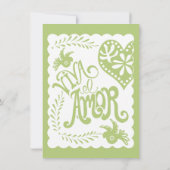 パペル・ピカド・メキシコ・フィエス結婚タの詳細カード 招待状 (裏面)