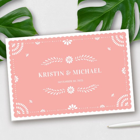 パペル・ピカド・メキシ結婚コのゲストブック ゲストブック