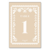 パペル・ピカ結婚ドのテーブル・ナンバー・メモダンキシカン テーブルナンバー (裏面)