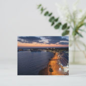 パホスの海底と港の夜 ポストカード (スタンド正面)