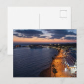 パホスの海底と港の夜 ポストカード (正面/裏面)