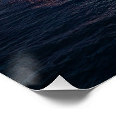 パホスの海辺のドローンの夜景 ポスター (コーナー)