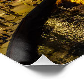 パホスの海辺の夜 – ドローンビュー ポスター (コーナー)