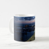 パホス城と夜の港,キプロス コーヒーマグカップ (正面左)