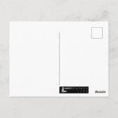 パホス城の日没、ドローンビュー ポストカード (裏面)