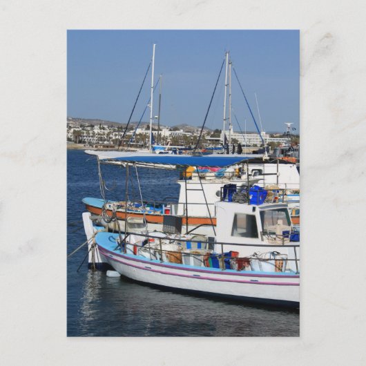 パホス港 ポストカード (正面)