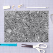 パボポンテム抽象芸術ティッシュペーパー 薄葉紙 (クラフト)