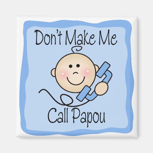 パポおもしろいーと呼ばせてはいけない マグネット (正面)