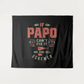 パポもしは私たちがネジを締めているそれを修正できない タペストリー (正面(横))