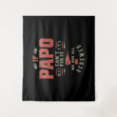 パポもしは私たちがネジを締めているそれを修正できない タペストリー (正面)