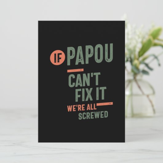 パポもしーは修正できない我々は全てねじ込まれている |ファター サンキューカード (スタンド正面)