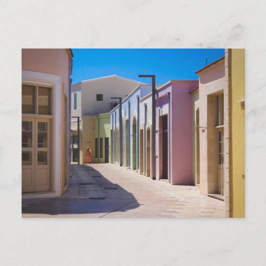 パポスオールドタウンカラフル建物 ポストカード (正面)