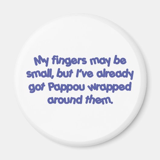 パポス(&A包まれた) （青） マグネット (正面)