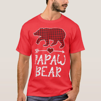 パポベパジャマおもしろいレッドプレイド Tシャツ