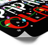 パポークロースクリスマスサンタマッチングファミリークリスマスP ポスター (角)