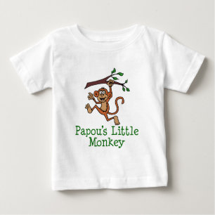 パポーズリトルモンキー ベビーTシャツ