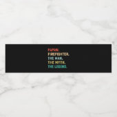 パポー消防士人神話レジェンドパパギフト ペットボトルラベル (シングルラベル)