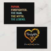 パポー消防士人神話レジェンドパパギフト 名刺 (正面/裏面)