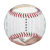 パポ最高のウ |家族パーソナライズされたの写真 野球ボール (裏面)