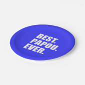 パポ最高のーエバーギリシャ祖父パーティー ペーパープレート (アングル)