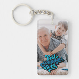 パポ最高のーエバー |グランドパ写真 キーホルダー
