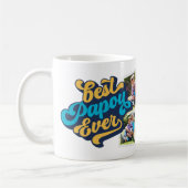 パポ最高のーエバー |グランドパ写真 コーヒーマグカップ (左)