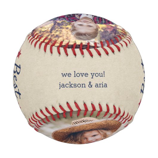 パポ最高のーエバー |祖父カスタムの写真 野球ボール (裏面)