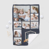 パポ最高のーバイパー |写真のコラージュ ゴルフタオル (インサイチュ)