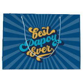 パポ最高のーーの父の日 ラージペーパーバッグ (裏面)