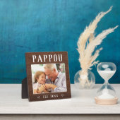 パポ素朴オパーソナライズされた祖父の写真 フォトプラーク (インサイチュ)