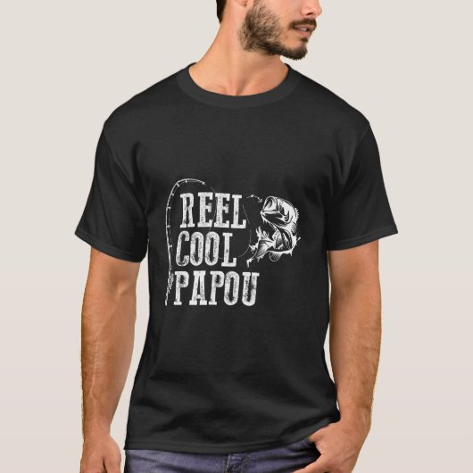 パポ魚釣りリールパクールポ Tシャツ (正面)