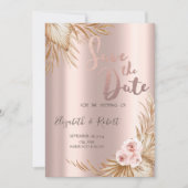 パマパスグラスラグジュリーバラ金ゴールド保存日付 セーブザデート (正面)