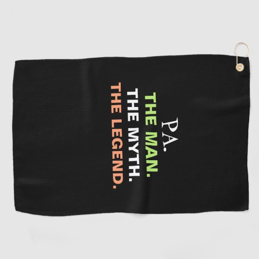 パマン神話レジェンドおもしろい引用文メン ゴルフタオル (横)