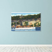 パマーズ湖乗りベビーカーIVボートシーン キャンバスプリント (インサイチュ (ウッドフロア))