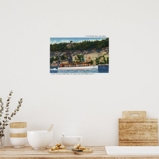 パマーズ湖乗りベビーカーIVボートシーン ポスター (キッチン)