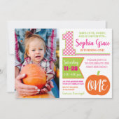 パミキン1歳の誕生日招待状と写真 招待状 (正面)