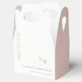 パミニマルステルエレガントデュスキーピンクハート結婚ズ フェイバーボックス (オープン)