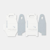 パミニマルステルエレガントデュスキーブルーハート結婚ズ フェイバーボックス (折り畳みなし)